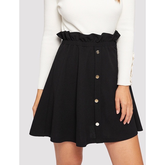 Dresses & Skirts - BOGOFREE! Black High Waisted Button Down Skirt